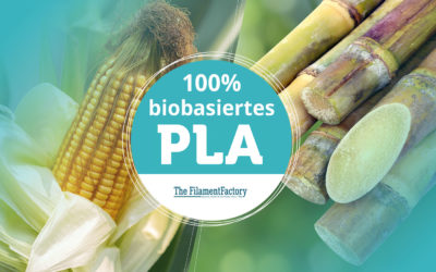 100% biobasierte PLA-Multifilamentgarne von The FilamentFactory
